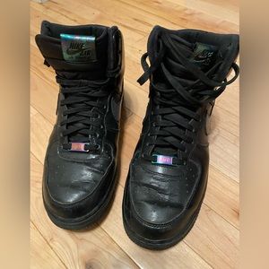 Nike Air Force 1 High 07 LV8 Black Iridescent Metallic 806403-002 Sneaker Mens 8